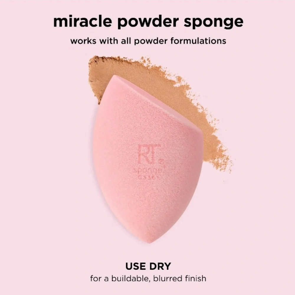 💞 New Real Techniques Iconic Blend & Set Miracle Makeup Sponge Duo